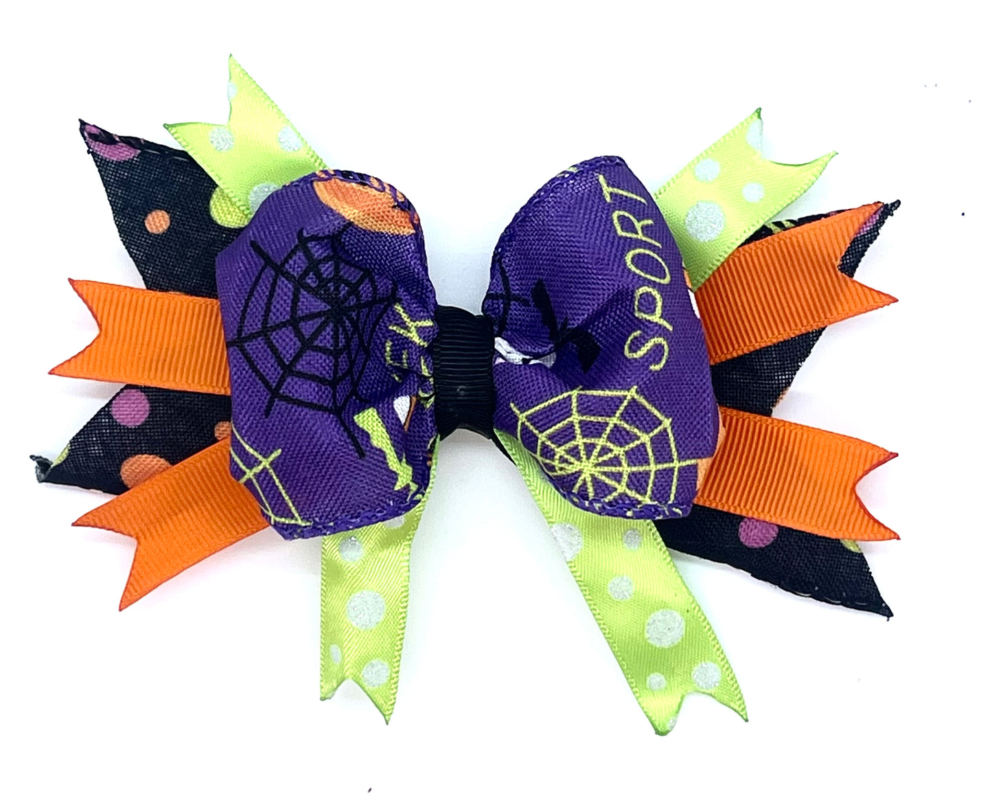 Purple Halloween Large Bow (+4” wide)