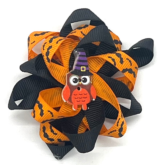 Halloween Owl Circle Ribbon