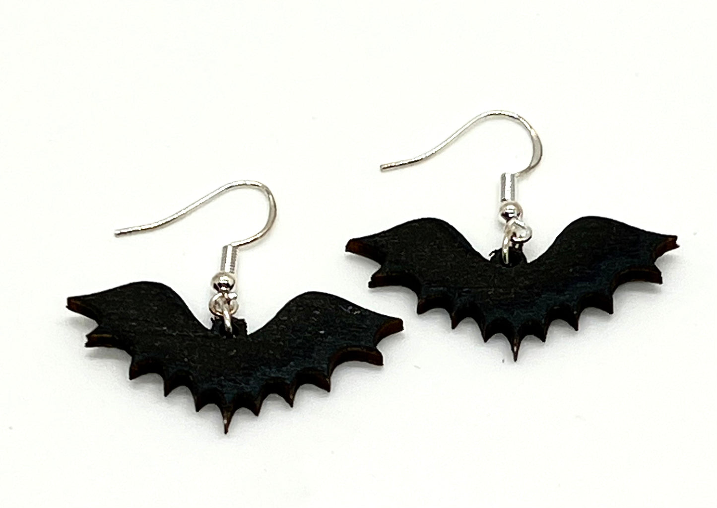 Halloween Black Bat Earrings