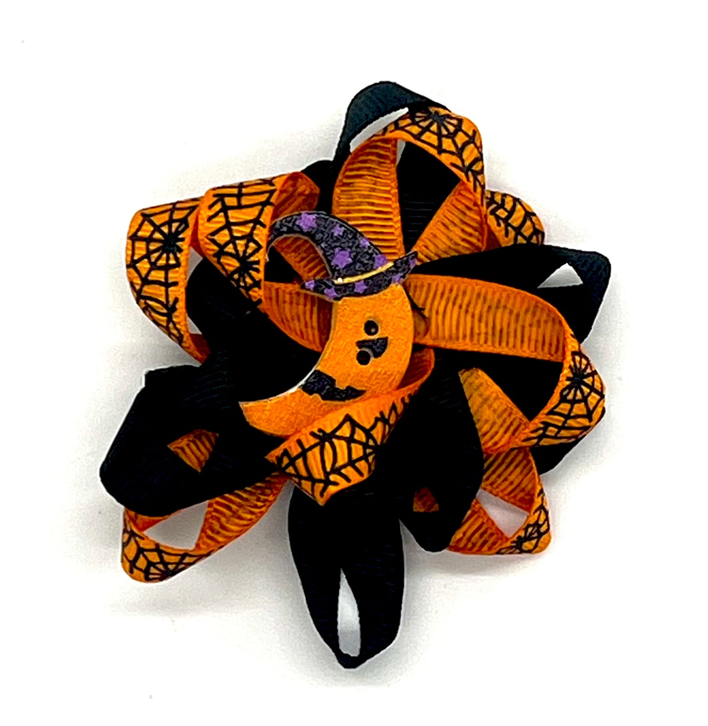 Halloween Pumpkin Moon Bow