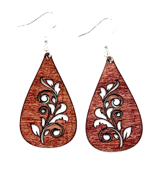 Tear Drop Floral Vine 1