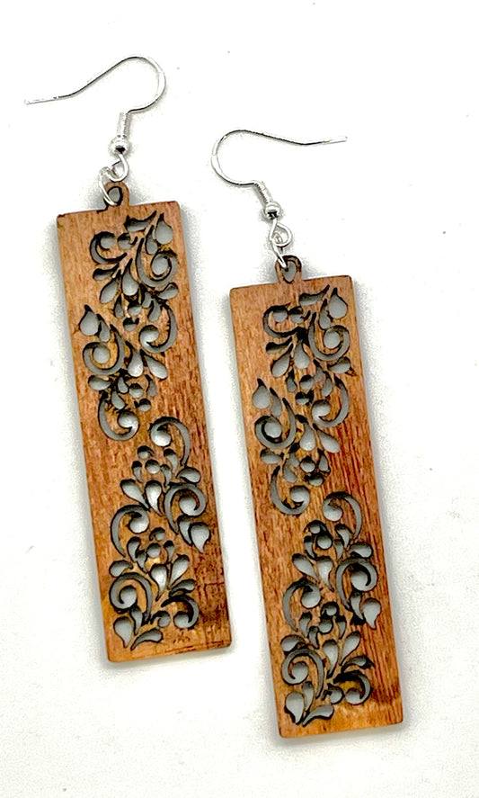 Long Flower Earrings 1