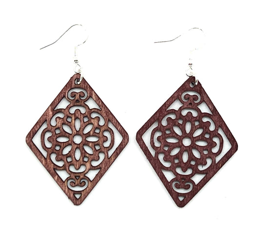 Diamond Mandala Earring Design